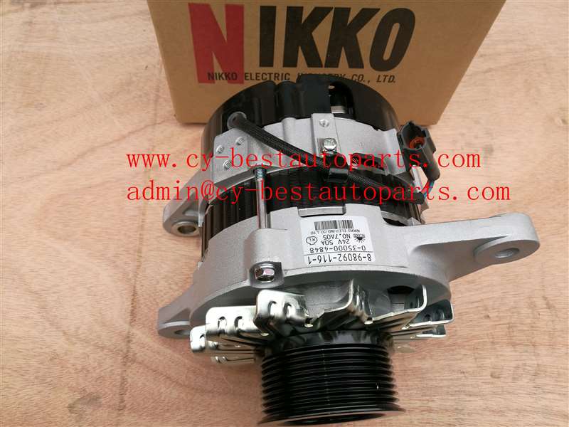 GENUINE ORIGINAL NIKKO ISUZU 6SA1 6BG1 6HH1-S 6HK1-TC 6SD1-T 12PE1 10PE1 ALTERNATOR 1-81200-460-2 1-81200-465-1 1-81200-417-3 0-35000-6190 0-35000-6170 0-35000-6180