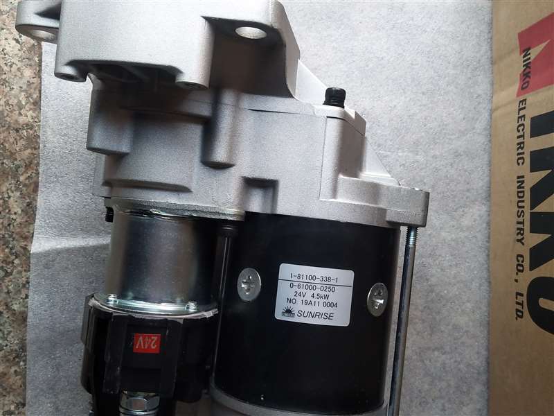NIKKO SUNRISE STARTER FOR ISUZU 6BG1 0-61000-0250 1811003380 1811003381 0240003150 0240003151